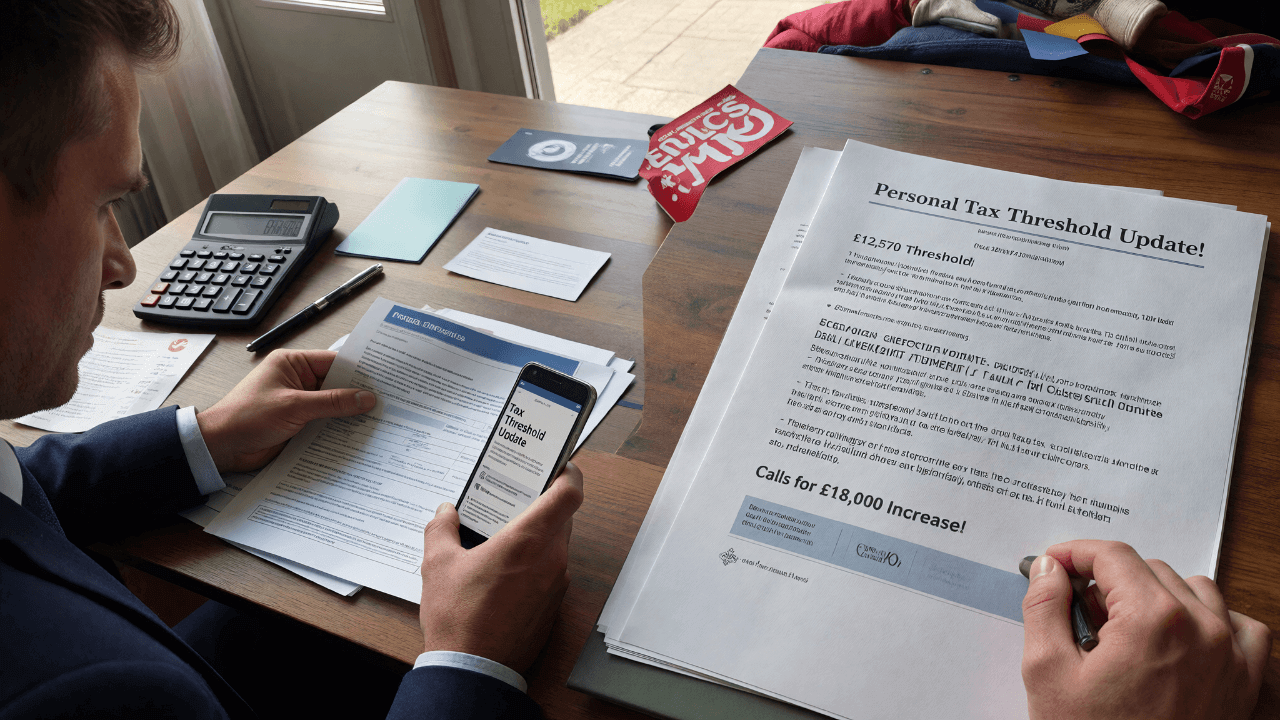 £12,570 Personal Tax Threshold Update as Calls Grow for £18,000 Increase