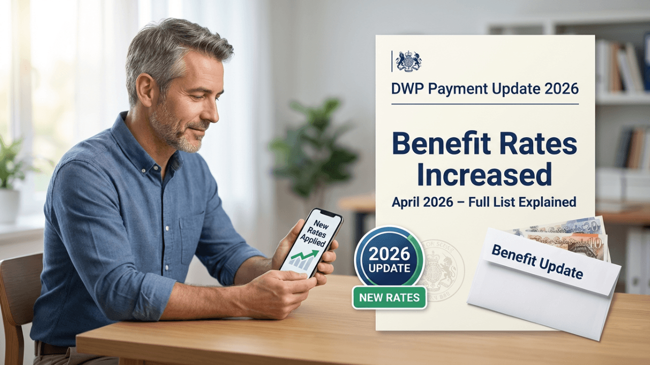 DWP Payment Increase April 2026: Full List of Updated Benefit Rates Explained