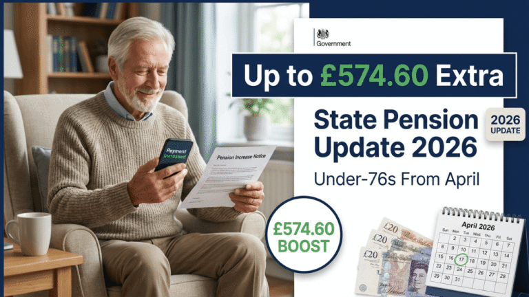 State Pension Boost 2026: Under‑76s Could Get Up to £574.60 Extra From April