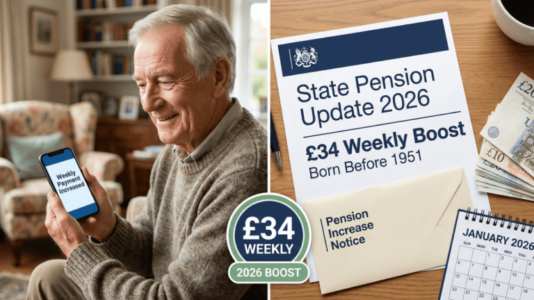 State Pension Increase 2026: Pensioners Born Before 1951 Could Get £34 Weekly Boost